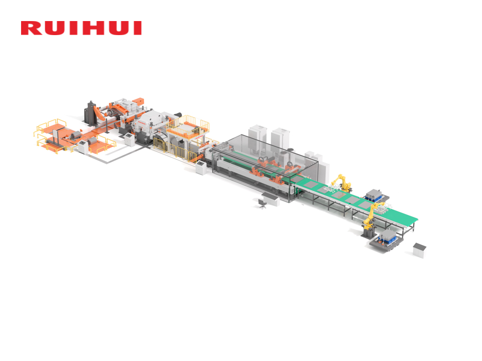 Ruihui Fully Automated Blanking Line with Robotic Stacking